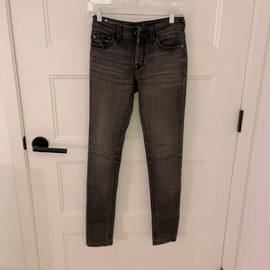 DL1961 Amanda skinny in dark grey size 24